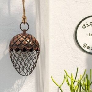 Target Threshold Outdoor Acorn Bird Feeder 7.5" Suet - Copper Hanging Feeder